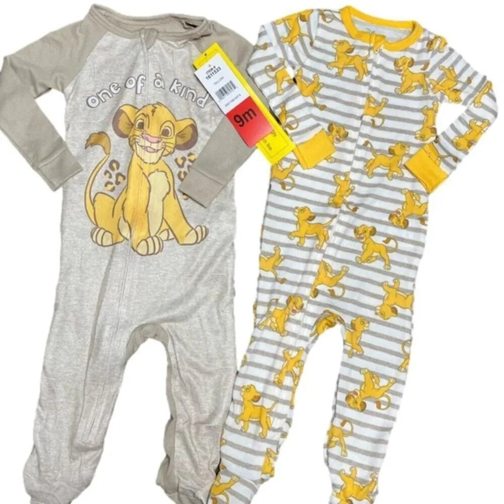 Disney Baby Lion King Simba Sleepers 2 Pack 9 Month’s NEW LAST ONE!